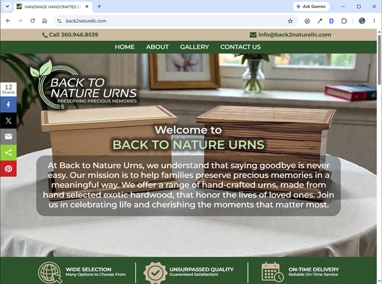 Back To Nature Urns