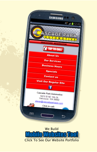 We Build  Click To See Our Website Portfolio Mobile Websites Too!